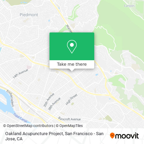 Oakland Acupuncture Project map