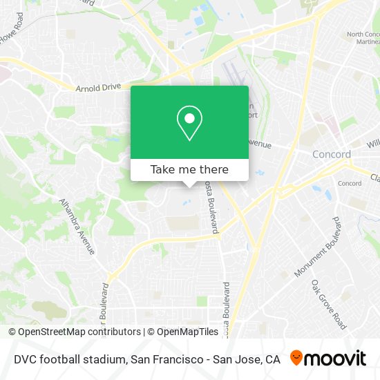 Mapa de DVC football stadium