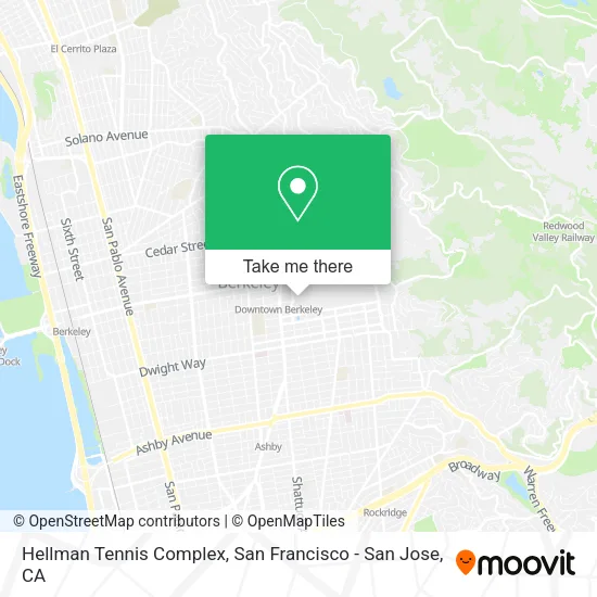 Mapa de Hellman Tennis Complex