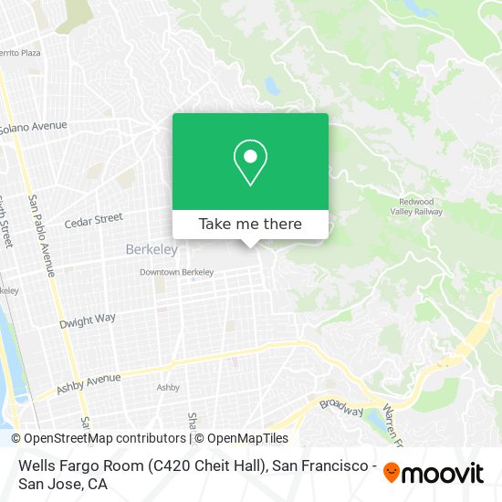 Mapa de Wells Fargo Room (C420 Cheit Hall)