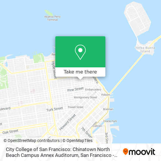 City College of San Francisco: Chinatown North Beach Campus Annex Auditorum map