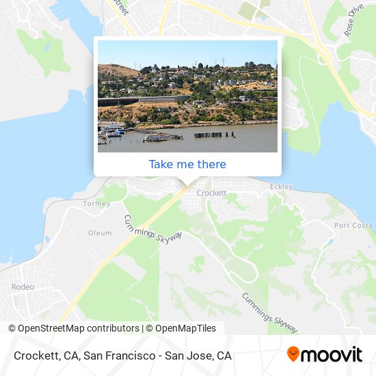 Crockett, CA map
