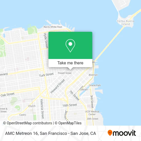 AMC Metreon 16 map