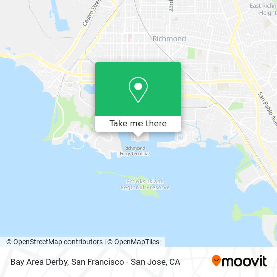 Mapa de Bay Area Derby