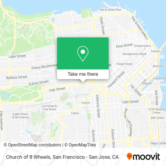 Church of 8 Wheels map