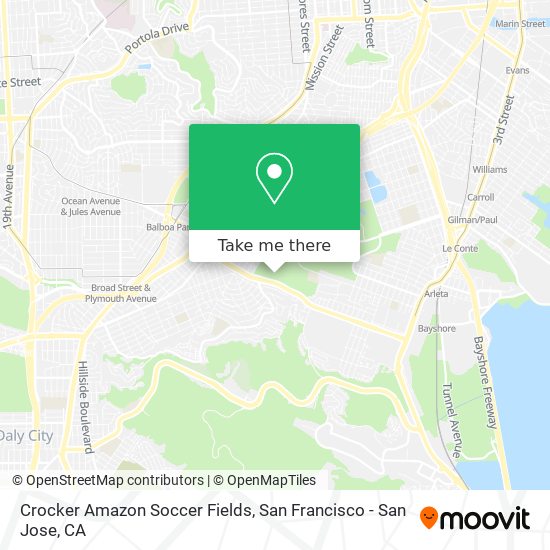 Mapa de Crocker Amazon Soccer Fields