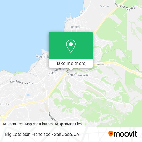 Mapa de Big Lots