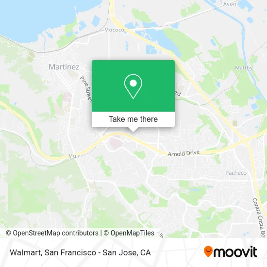 Mapa de Walmart