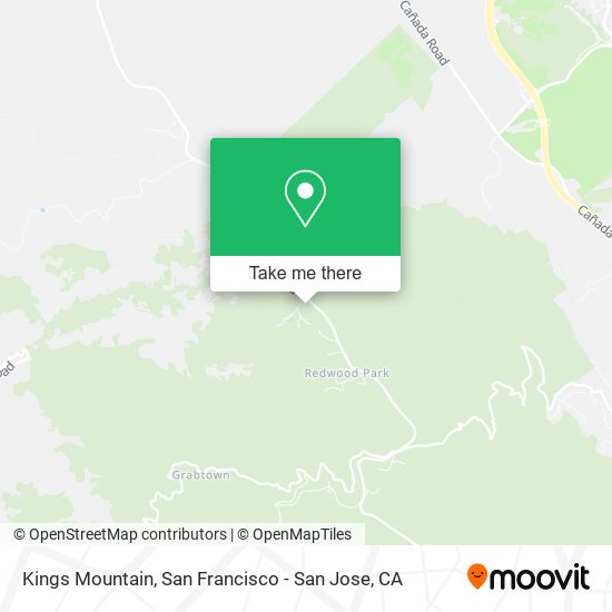 Mapa de Kings Mountain