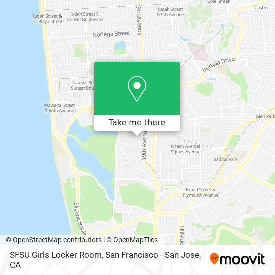 Mapa de SFSU Girls Locker Room