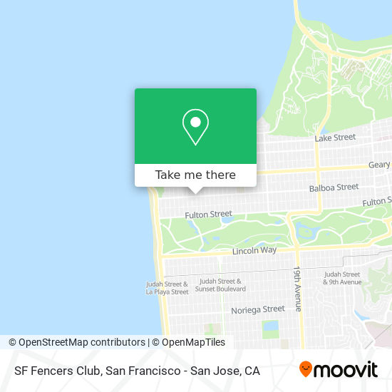 Mapa de SF Fencers Club