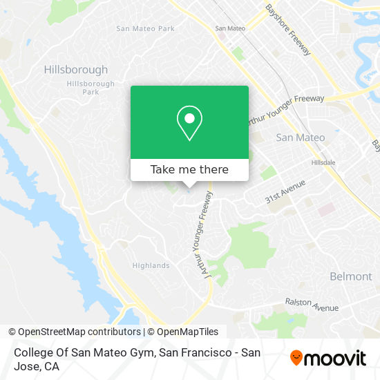 Mapa de College Of San Mateo Gym