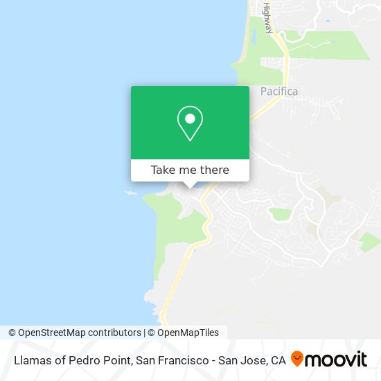 Llamas of Pedro Point map