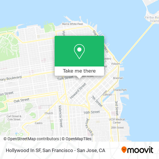 Mapa de Hollywood In SF