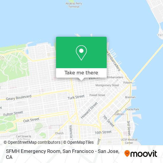 Mapa de SFMH Emergency Room