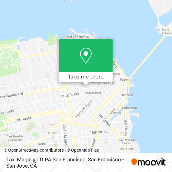 Mapa de Taxi Magic @ TLPA San Francisco