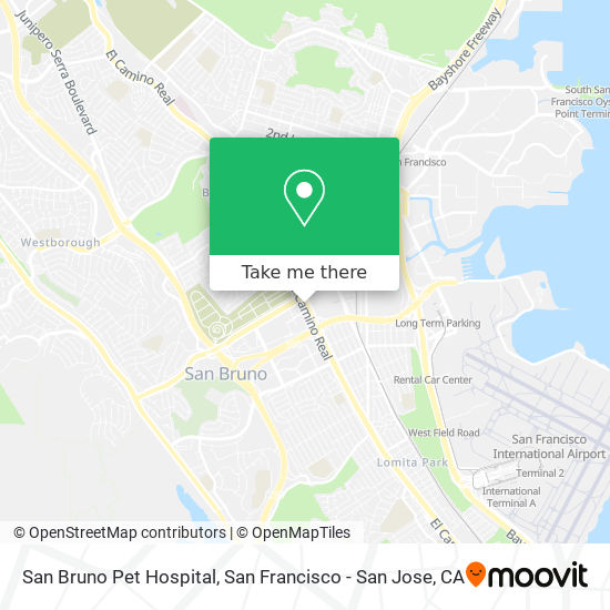 San Bruno Pet Hospital map