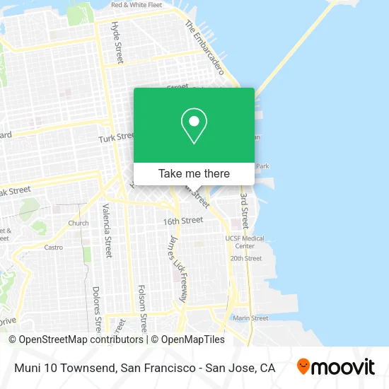 Muni 10 Townsend map