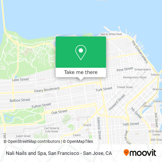 Nali Nails and Spa map