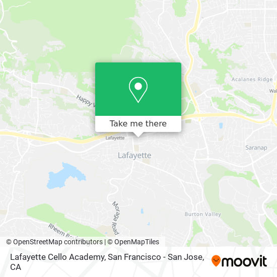 Mapa de Lafayette Cello Academy