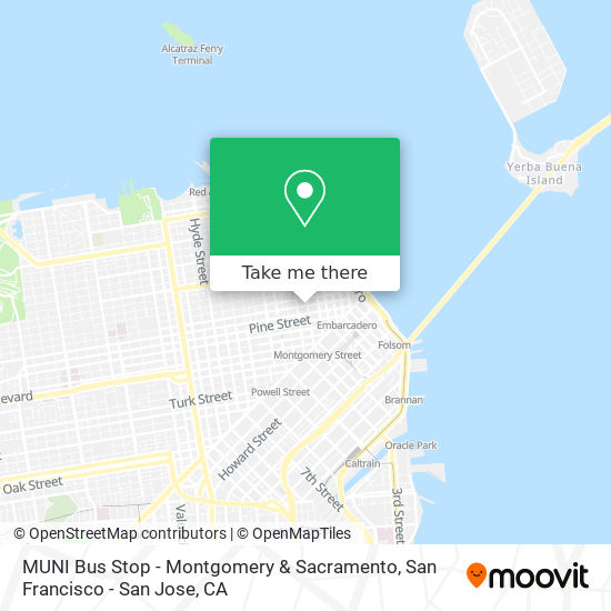 MUNI Bus Stop - Montgomery & Sacramento map