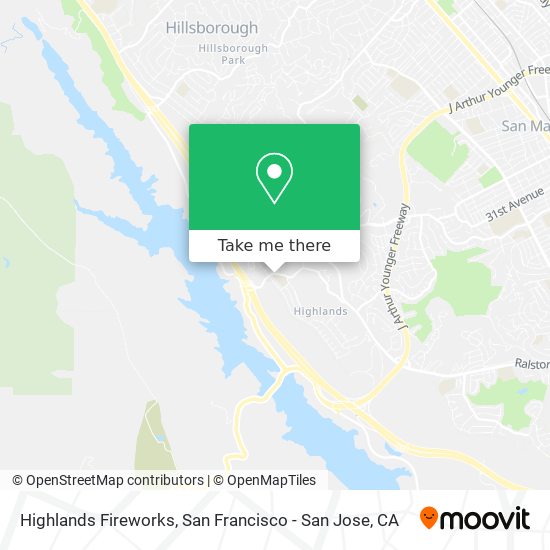 Highlands Fireworks map