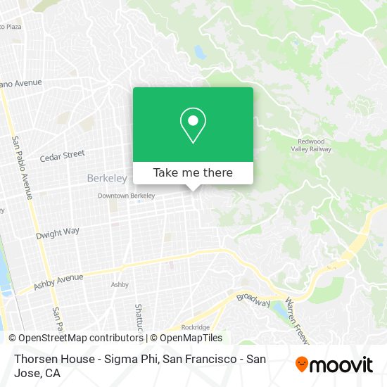 Thorsen House - Sigma Phi map