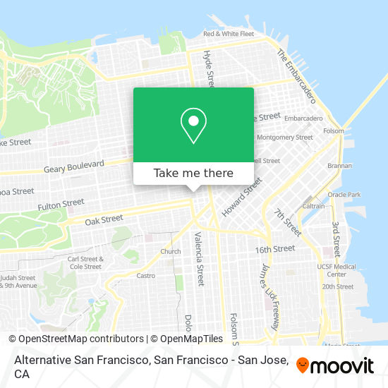 Alternative San Francisco map