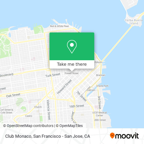 Club Monaco map