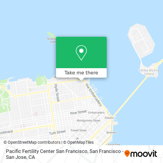 Pacific Fertility Center San Francisco map