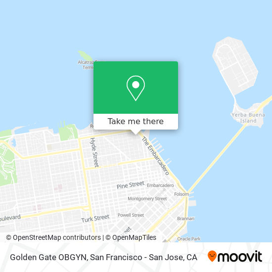 Golden Gate OBGYN map