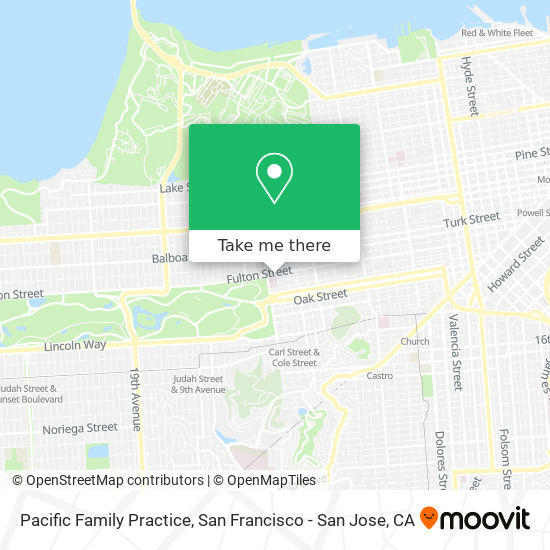 Pacific Family Practice map