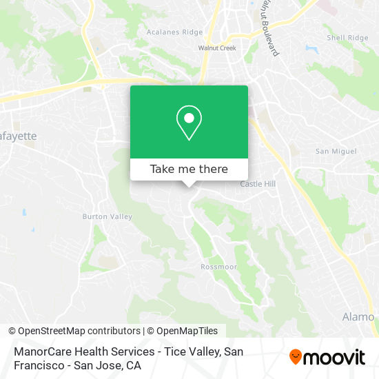 Mapa de ManorCare Health Services - Tice Valley