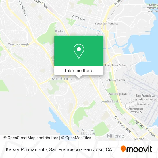 Kaiser Permanente map
