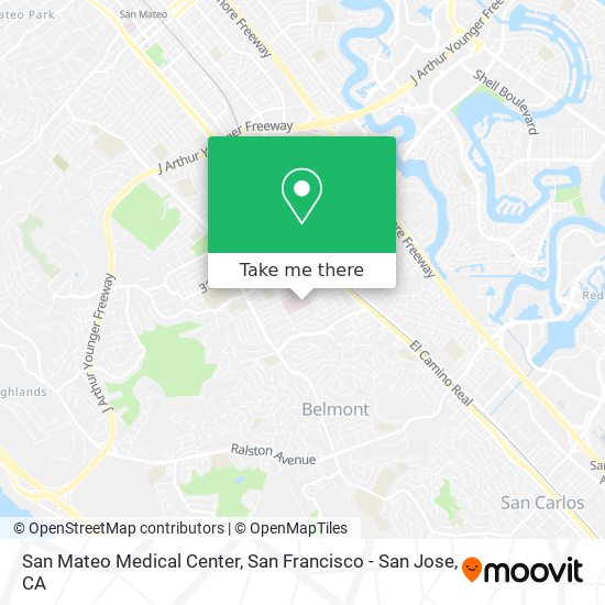 San Mateo Medical Center map