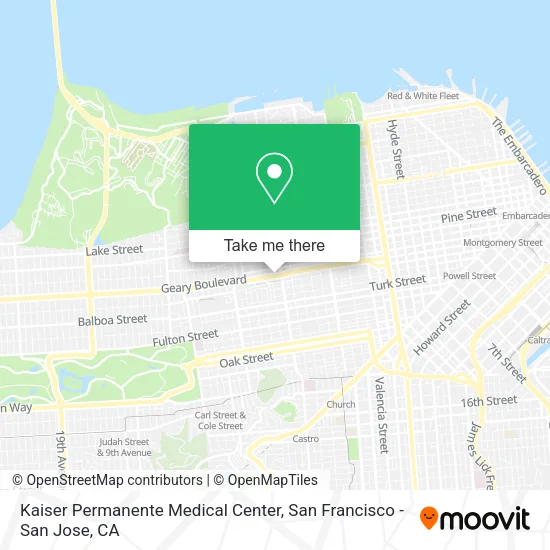 Kaiser Permanente Medical Center map