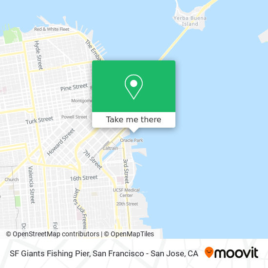 SF Giants Fishing Pier map