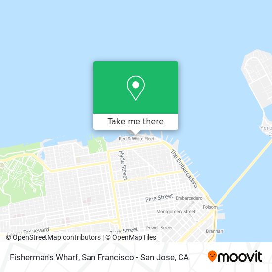 Fisherman's Wharf map