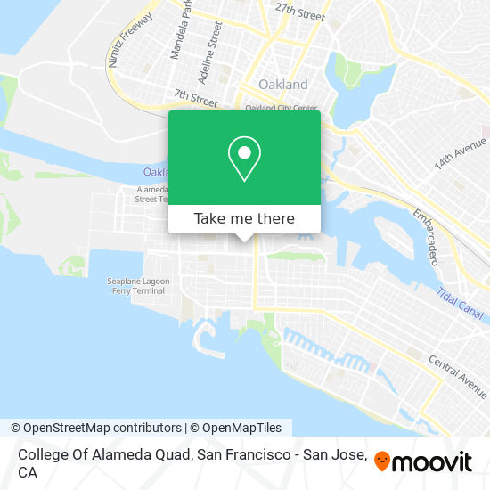 College Of Alameda Quad map