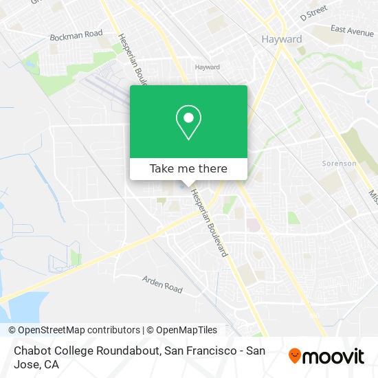 Chabot College Roundabout map