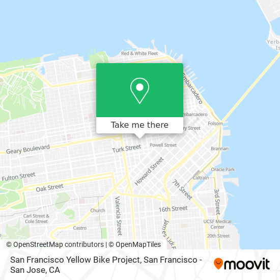 Mapa de San Francisco Yellow Bike Project