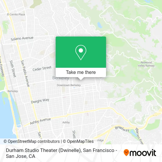 Mapa de Durham Studio Theater (Dwinelle)