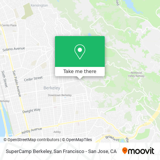 Mapa de SuperCamp Berkeley