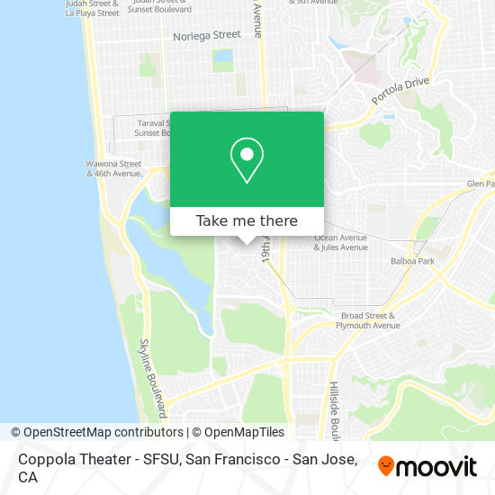 Coppola Theater - SFSU map