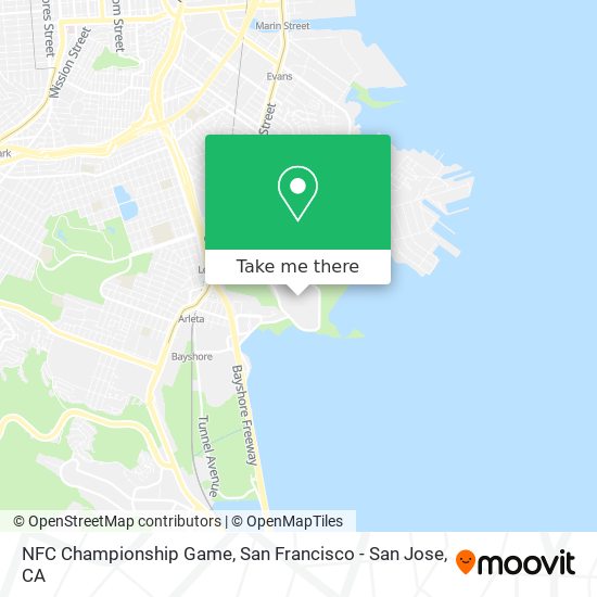 NFC Championship Game map