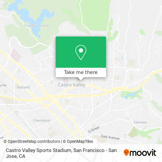 Mapa de Castro Valley Sports Stadium