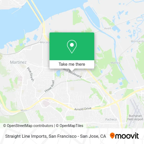 Straight Line Imports map