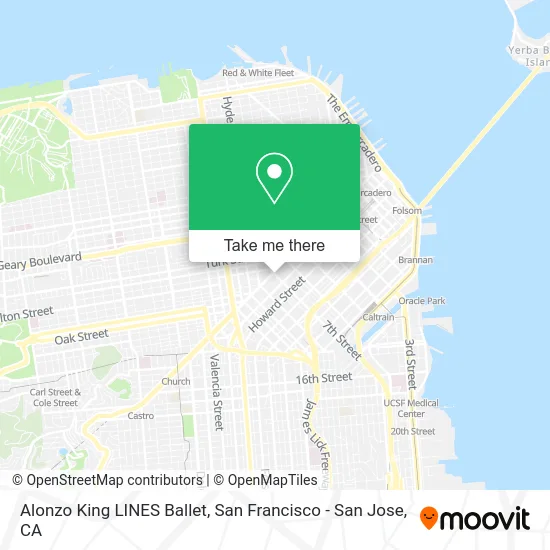 Alonzo King LINES Ballet map