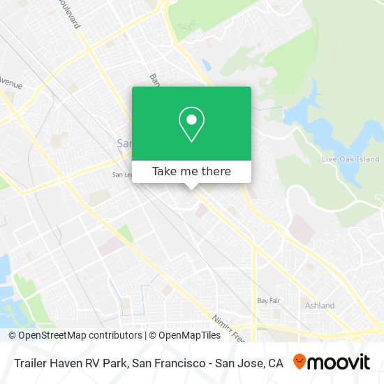 Trailer Haven RV Park map