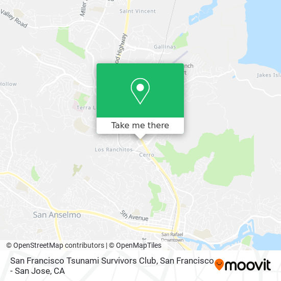 San Francisco Tsunami Survivors Club map